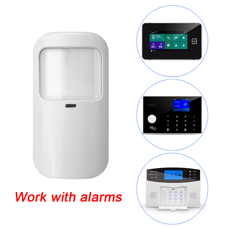 Sim Gsm Alarm - Sensor infrarrojo inalámbrico de 433MHz, Detector