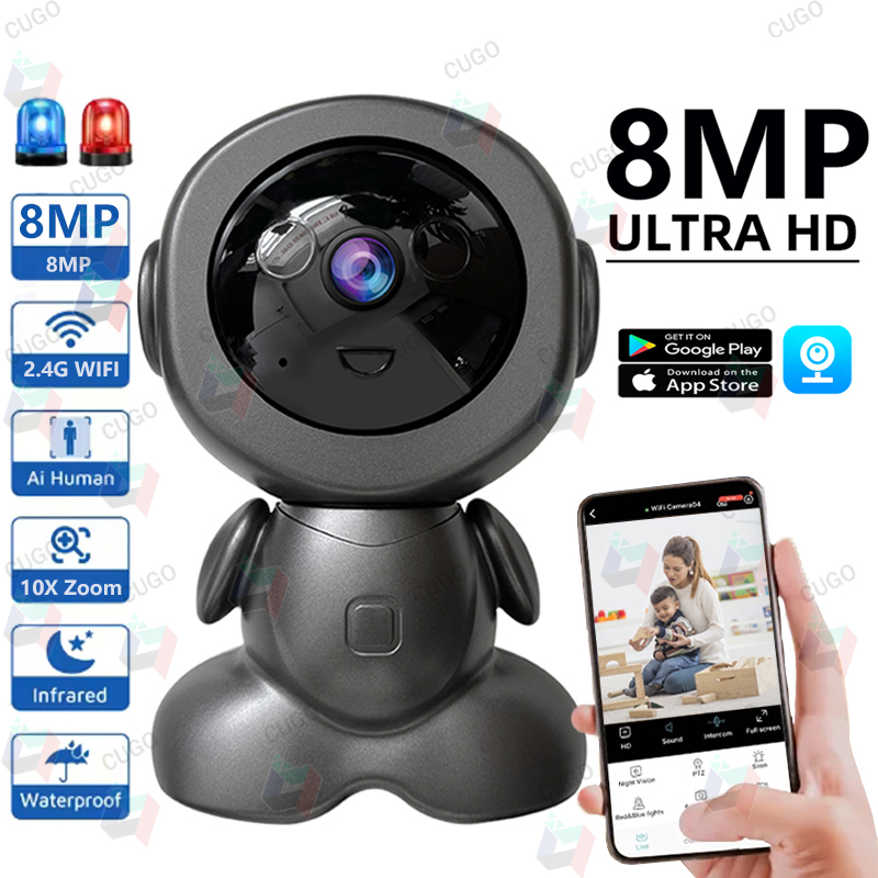 Cámara de Vigilancia WiFi de 8 - Home Security Robot reseña y precio