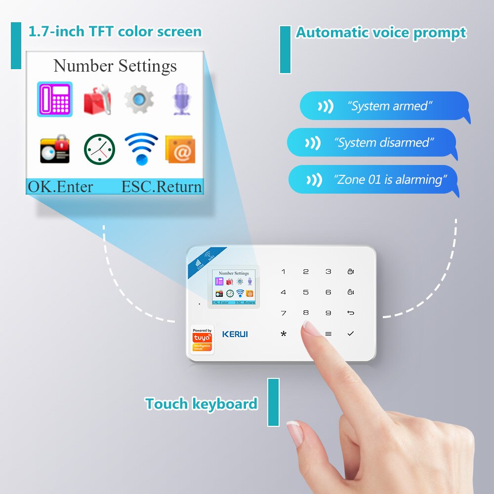 KERUI W181 Tuya WIFI inteligen - Home Security Front Door Camera reseña y precio