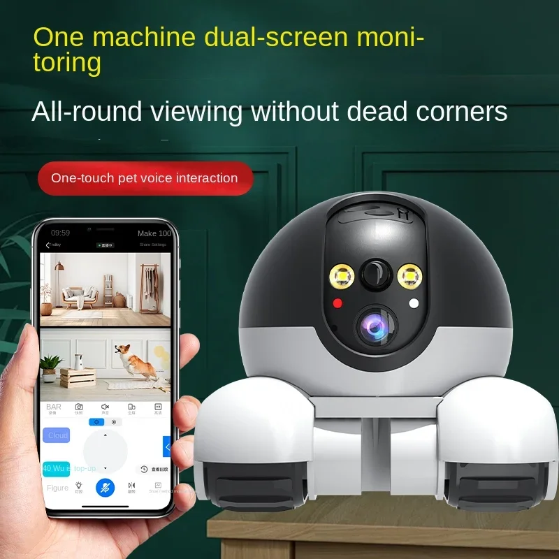 Cámara IP de 2MP, 5G, WiFi, cá - Home Security Robot reseña y precio