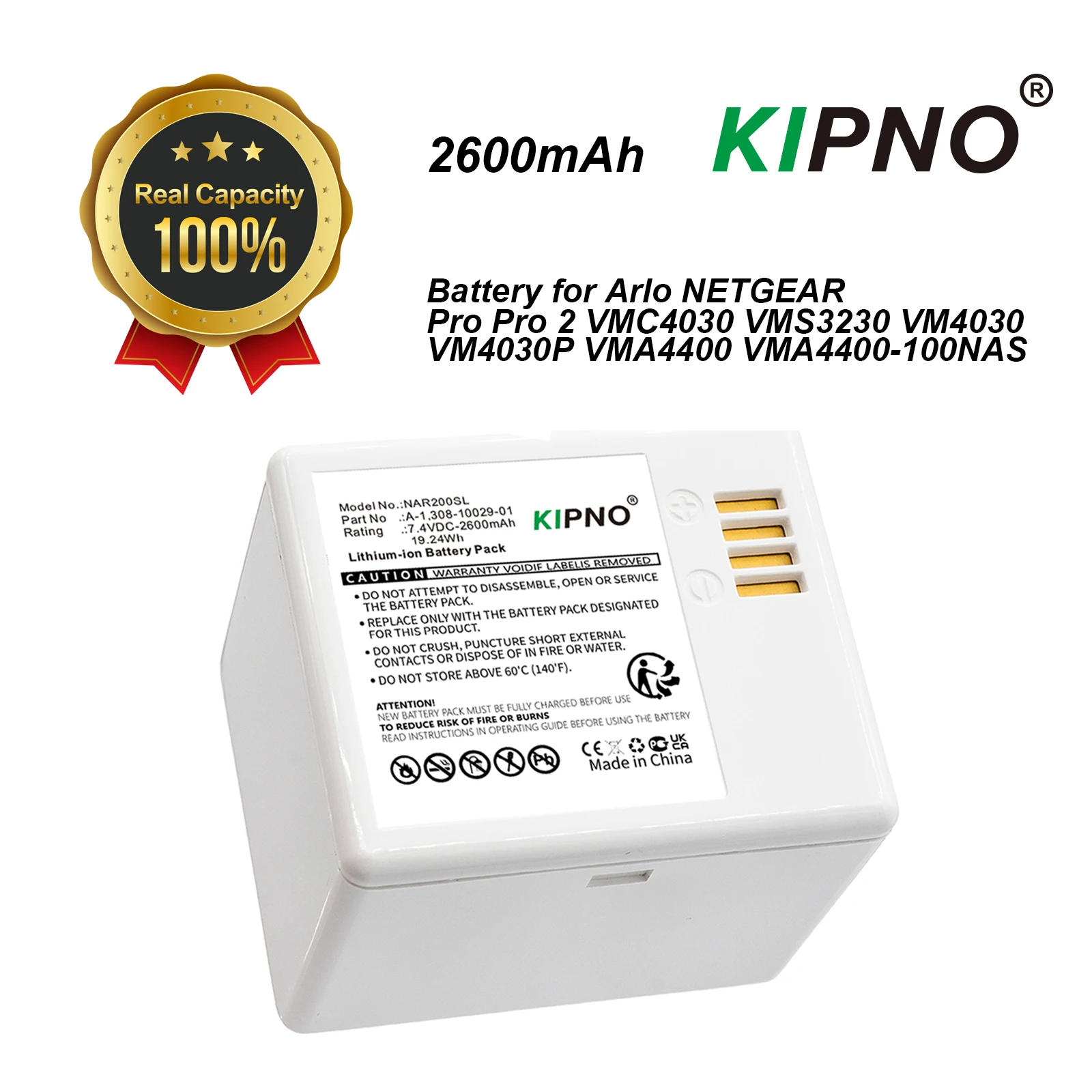 KIPNO batería de repuesto A-1  - Home Security Battery Replacement reseña y precio