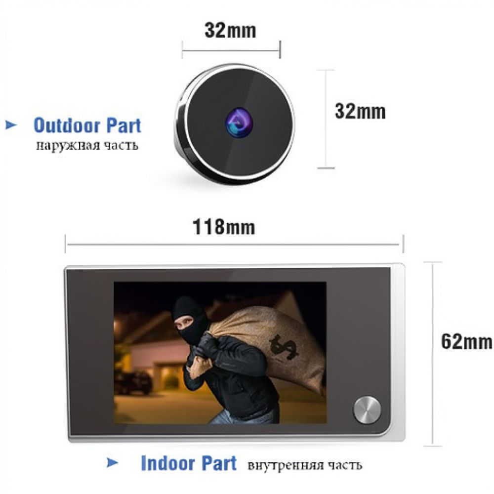 Sistema de monitoreo con cámar - Home Security Front Door Camera reseña y precio