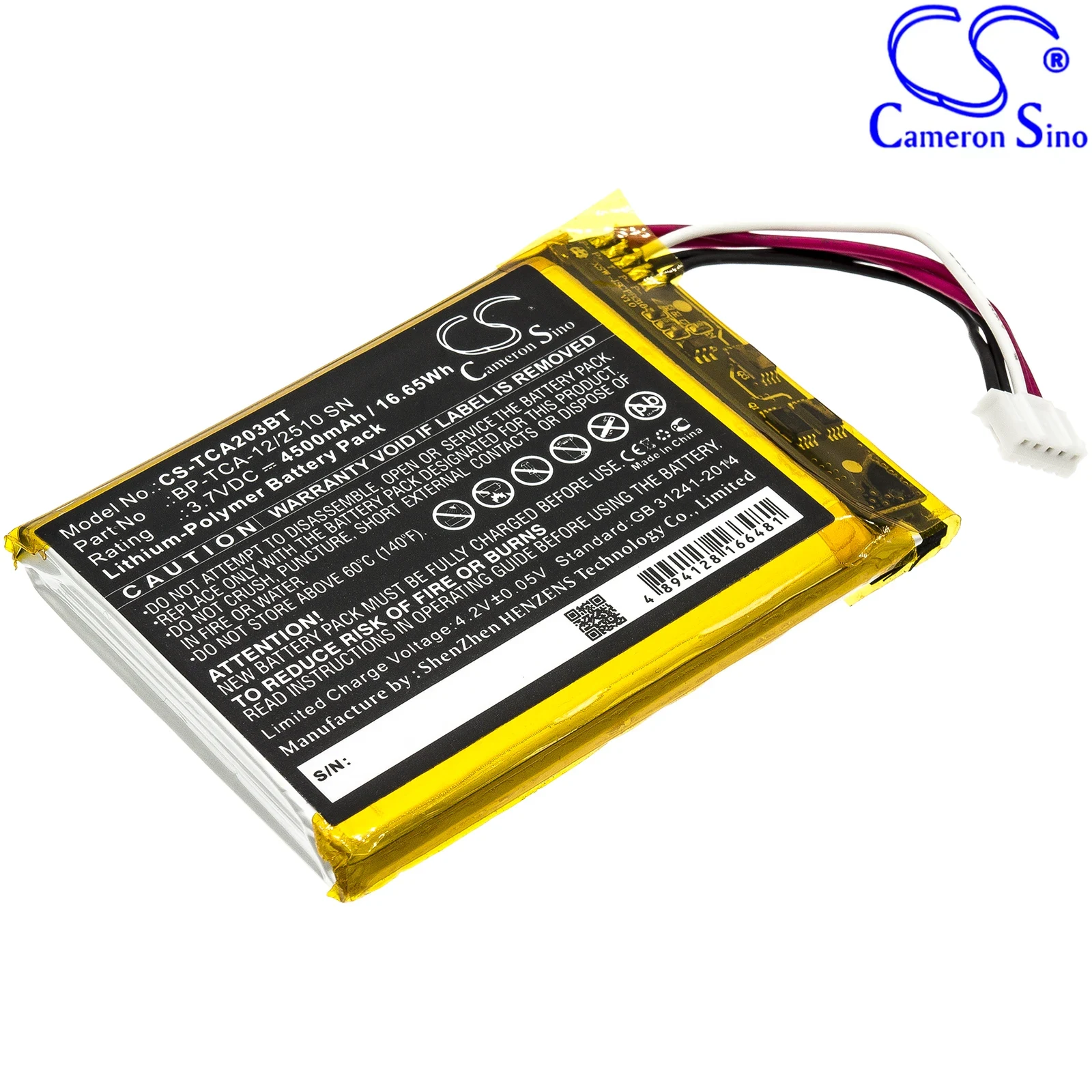 Batería de repuesto CS para Xf - Home Security Battery Replacement reseña y precio